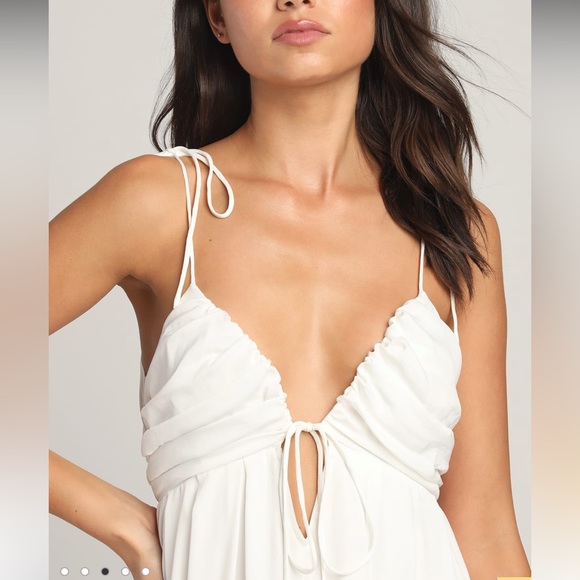 Lulus White Dress SZ.L - Picture 3 of 8